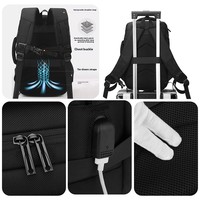 Tas Ransel Bisnis Ryanair Profesional 40x20x25cm, Kompartemen Laptop, Kompartemen Sepatu, Port USB Pengisian Daya Besar, Tahan Air