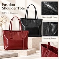 Sac à main en cuir PU pour femmes, grande capacité, fermeture à glissière, sac fourre-tout à porter à la main, sac à bandoulière, sac de shopping, usage quotidien