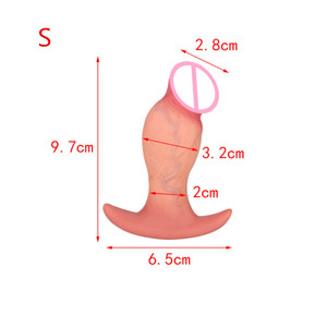 Masturbateurs Plug Anal Cage de chasteté Liuid Silicone Anal godemichet Anal Sax jouets pour homme masseur de Prostate mâle - Product Image 2