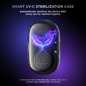 UNICSKIN WHITE SMILE 5.0 Appareil de blanchiment des dents à domicile LED Réduit les taches d'émail Soutient les soins des gencives et améliore la santé bucco-dentaire globale - Product Image 2