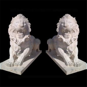 Estatua De León de mármol natural tallada a mano para estatuas de <span class=keywords><strong>Rey</strong></span> León de jardín estatuas de bronce de León - Product Image 2