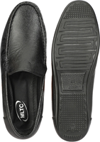 Chaussures en cuir véritable noir Ashwin pour hommes, couleur unie, souples, confortables, décontractées, formelles, de bureau, avec logo en cuir, toutes saisons