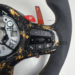 <b>Spot</b> Goods Forged Carbon Fiber Alcantara <b>LED</b> Steering Wheel for BMW G Series M3 G20 G30 G80 M4 G82 M5 CS Car Steering Wheel - Product Image 2