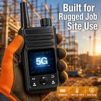Hyremotek I9 Werks-OEM 5G LTE Cluster-Intercom Walkie-Talkie 4000mAh Typ-C-Ladung HD-Farbdisplay Große Reichweite GPS für