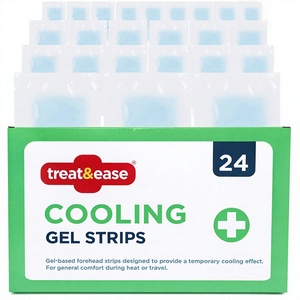 24 Paquetes de Parches de Gel Refrigerante para Aliviar Dolores de Cabeza y Migrañas, Sin Medicamentos, Adhesivo Suave, Larga Duración, Uso en Adultos - Product Image 1