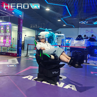 Plataforma de Movimiento Extremo HEROVR, Atracción de Realidad Virtual 360° para Parques de Aventuras Interiores/Exteriores, Construcción de Acero