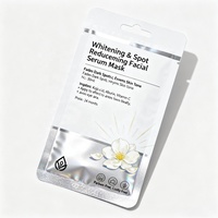 Sachet en plastique thermosoudé sur 3 côtés, résistant à l'humidité, pour emballage de masques faciaux et de lotions, soins de la peau et produits de beauté