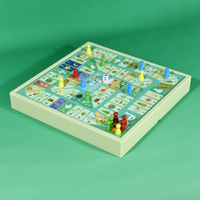 Fournisseurs d'usine – Jeu de société classique Ludo en bois de haute qualité avec plateau et pions – Jeux de société pour la famille