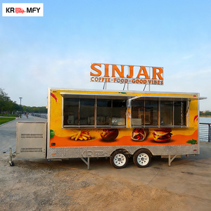 Cocina Móvil para Obras de Construcción, Remolque de Comida de Aluminio y Fibra de Vidrio, Equipo para Comidas de Trabajadores, Carrito de Comida Rápida - Product Image 4