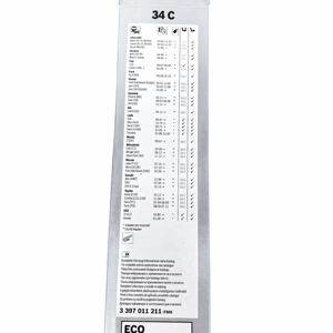 Lame d'<span class=keywords><strong>essuie</strong></span>-<span class=keywords><strong>glace</strong></span> arrière en caoutchouc naturel ECO 34C 340 mm universelle à crochet en U pour Focus SW Peugeot <span class=keywords><strong>307</strong></span> SW pour RAV4 - Product Image 3