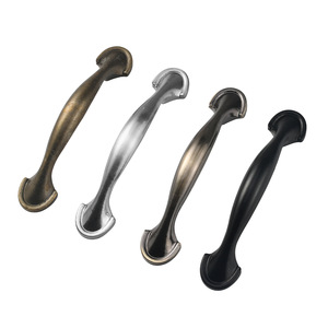 European Style Single Hole Cabinet Handle Zinc Alloy Antique Bronze <b>Black</b> Nickel 76mm Drawer Door Pull Handle - Product Image 5