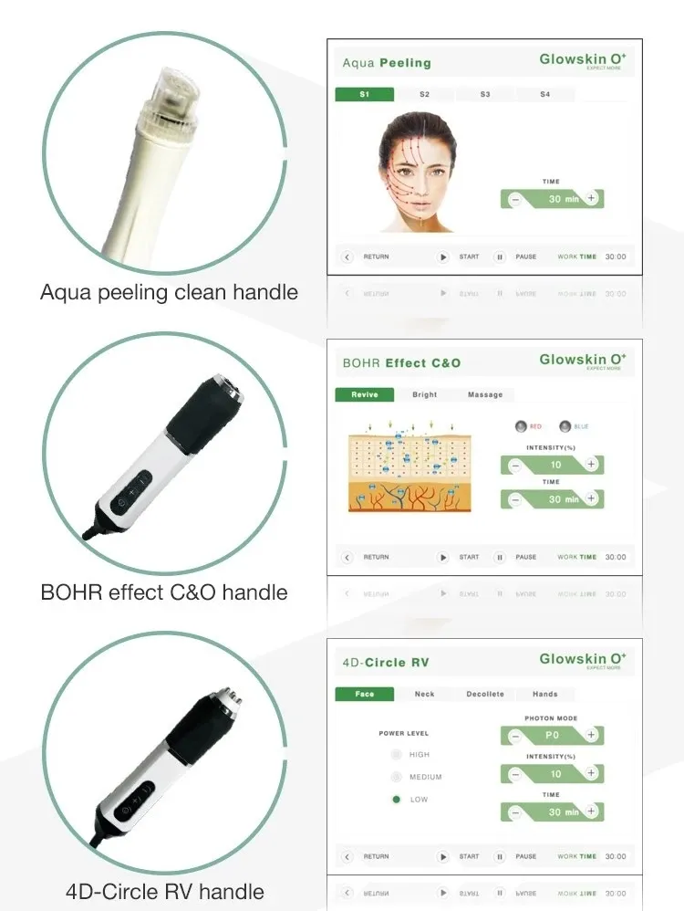 6 In 1 Hydro Facial Aqua Peel Kryo Vakuum Mitesser Entfernung Wasser Derma brasion Bubble Beauty Machine