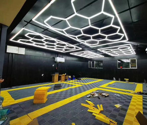 Lampu segi enam LED untuk garasi mobil, lampu kerja plafon toko tukang cukur - Product Image 6