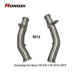 ท่อไอเสียสแตนเลส 304 แบบตรงสำหรับ Mercedes-Benz C43 E43 M276 3.0T ปี 2016-2019 - Product Image 1