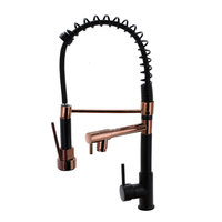 Vente chaude Design Moderne Poignée Unique En Acier Inoxydable Cuisine Commerciale Nickel Brossé Robinet Pull-Out pour Hôtels