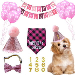 Set de Accesorios para Fiesta de Mascotas 2025, Sombrero, Corbata, <span class=keywords><strong>Collar</strong></span>, Decoraciones y Suministros para Cumpleaños de Perros - Product Image 4
