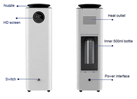 Diffuseur d'arômes électrique à commande tactile, sans eau, à air froid, 4000m³, pour hôtels et magasins, 500ml - Ventes Flash