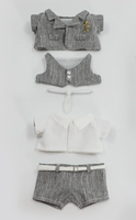 Nouveauté : Ensemble de vêtements pour poupée de 20 cm, fabrication artisanale, avec manteau et pantalon, pour poupée mini garçon et poupée mini fille DIY