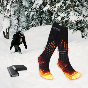 <span class=keywords><strong>Chaussettes</strong></span> de <span class=keywords><strong>Ski</strong></span> Électriques <span class=keywords><strong>Chauffantes</strong></span> Unisexe avec Batterie Rechargeable, Chauffage Complet du Pied, Thermiques pour l'Hiver, Modèle Crew, Logo Corporel - Product Image 3