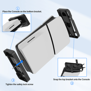 Soporte Horizontal y Vertical 2 en 1 para <span class=keywords><strong>PS5</strong></span>, soporte de consola de <span class=keywords><strong>juegos</strong></span> delgado para controladores de auriculares PS <span class=keywords><strong>VR2</strong></span>, soporte de almacenamiento - Product Image 4