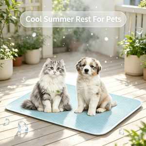 Dog & <b>Cat</b> Cooling <b>Mat</b> Soft Modern Absorbent Washable Reusable Non-Slip Pet Bed <b>Mat</b> for Large Dogs and <b>Cats</b> - Product Image 6
