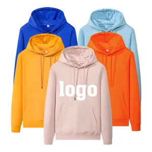 100 cotton men's hoodies French terry 350gsm custom logo pullover bulk oversized hoodie wholesale bulk order