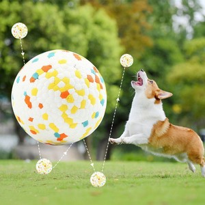 Balle à mâcher pour chien en ETPU à rebond élevé, résistante aux morsures, jouet de nettoyage des dents molaires, balle de jeu élastique durable pour l'entraînement interactif - Product Image 2