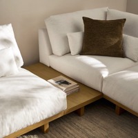 Canapé modulaire sectionnel en chenille anti-acariens avec port USB intégré, en forme de L, éponge haute densité, mobilier de maison élégant et haut de gamme