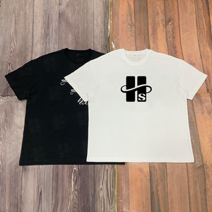 T-shirt ample de haute qualité en coton 100% pour hommes, style streetwear, coupe décontractée, respirant, sur mesure, vente en gros - Product Image 4