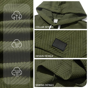 Ensemble gilet sans manches à capuche et short pour homme, couleur unie, tricot jacquard, tenue de sport décontractée pour les loisirs, kaki, noir, vert, gris, blanc - Product Image 2