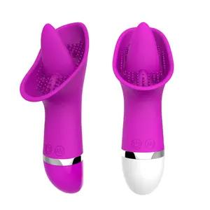 少女频率阴蒂舔舌振动器阴蒂刺激吮吸和舔振动器女性性玩具