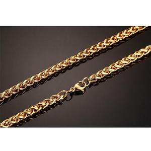Olivia 5 millimetri intrecciato collane a catena per gli uomini d'oro in acciaio inox lunga spiga di grano catene a maglia collana italiano catena <span class=keywords><strong>accessori</strong></span> - Product Image 5
