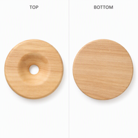 Dessous de verre en bouleau naturel, résistant à la chaleur. Rond, avec logo personnalisé. Idéal pour cuisine, hot pot et tasses