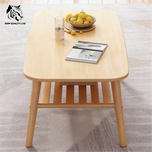 china wholesale best price customize <b>large</b> stock dropshipping tea table unique design living room furniture wood coffee table - Product Image 4