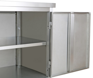 Stainless Steel Workbench With Waste Bins And Drawers <b>For</b> Commercial Kitchen Use - Product Image 5