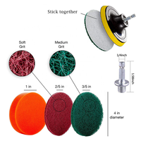 Brosse de lavage de voiture électrique multifonctionnelle, outils abrasifs, kit de brosses de nettoyage pour nettoyage de voiture, 25 pièces