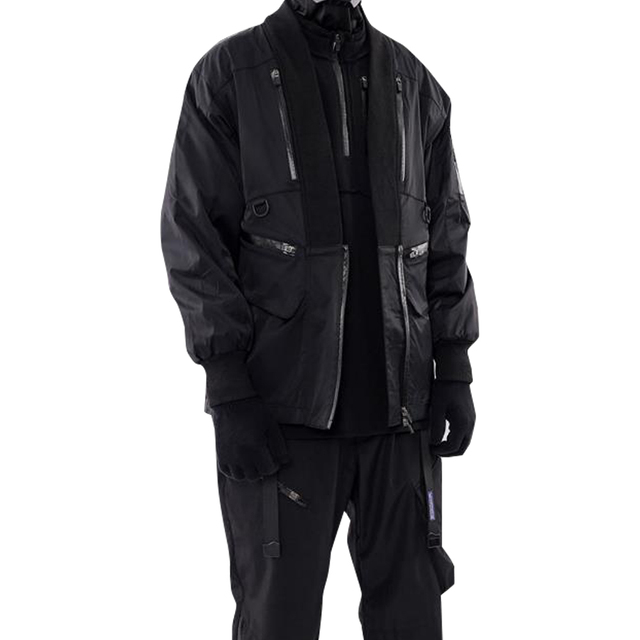 Techno Wear Mens Boxy Fit Oversized Blank Black Bomber Jacket Men Metallic Bomber Jacket Men