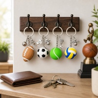 Lot de porte-clés personnalisés en PVC souple pour ballons de sport (football, tennis, volley-ball) – Vente en gros, OEM, ODM, directement de l'usine