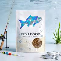 Sacs personnalisés pour aliments pour poissons, finition mate de luxe, multicouches, anti-odeur, en Mylar, pochette hermétique à fermeture éclair pour magasin d'aquariophilie