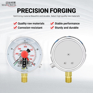 <span class=keywords><strong>Manomètre</strong></span> de pression d'<span class=keywords><strong>eau</strong></span> électrique à remplissage d'huile 100 mm 40 bars/psi, fabriqué en Chine, OEM - Product Image 5