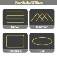 Couverture de canal en silicone flexible à LED intégrées blanches, facile à installer, diffuseur souple linéaire pour bande LED COB 2835 de 5 mm et 8 mm