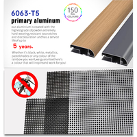 Barra de Seguridad para Ventanas Corredizas EEHE con Certificación CE, Aislamiento Térmico, Resistente al Viento, Anti-Caídas, Rejilla de Aluminio para Ventanas Corredizas