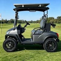 Voiturette de golf électrique personnalisable 5KW AC, 2 places, batterie lithium 48V, châssis métallique, pour terrains de golf et communautés