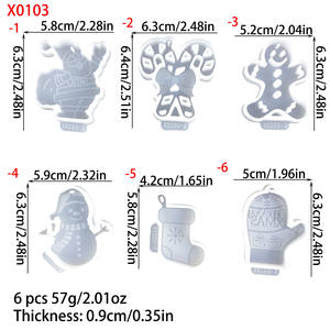 Moule en silicone pour résine fait main, style DIY, ornements décoratifs et outils pour gâteaux, pour la fabrication de résine, moule en plâtre - Product Image 3