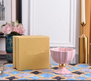 European Style High-quality Eco-Friendly Luxury Bone China Ice Cream <b>Cup</b> Suitable for Ice Cream Shops - Product Image 5