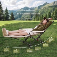 Chaise de plage d'extérieur moderne et personnalisable, pliable, inclinable, avec accoudoirs à quatre positions, pieds en métal épaissis, installation facile