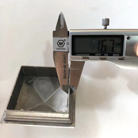 Capuchon/couvercle en aluminium LD avec rebord pour poteau de clôture carré de 2 pouces (AC-705 B)