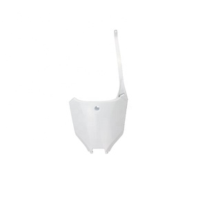 Plaque de numéro avant de <span class=keywords><strong>moto</strong></span> LINGQI RACING, en plastique <span class=keywords><strong>blanc</strong></span> et noir, pour CRF450 2022, accessoires tout-terrain pour <span class=keywords><strong>moto</strong></span> de cross - Product Image 1