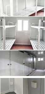SUNRISE 10ft20ft Detachable House Prefab Tiny House 40ft Luxury Modular Container Prefab <b>Camping</b> Home Detachable Container House - Product Image 2