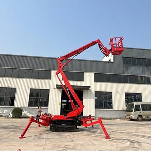 10m aanhangwagen hydraulische telescopische spinboomlift gelede hoogwerker - Product Image 6